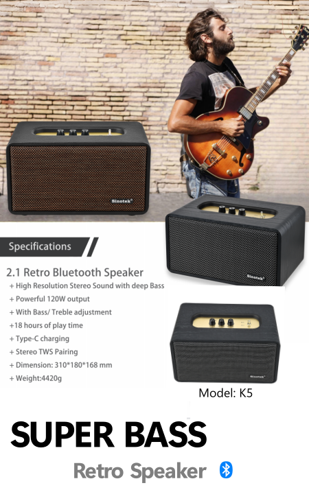 DEEP BASS BLUETOOTH SPEAKER K5